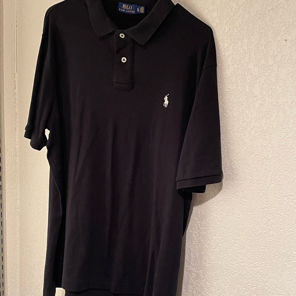 Ralph Lauren POLO mens polo shirt black size XL xtra large